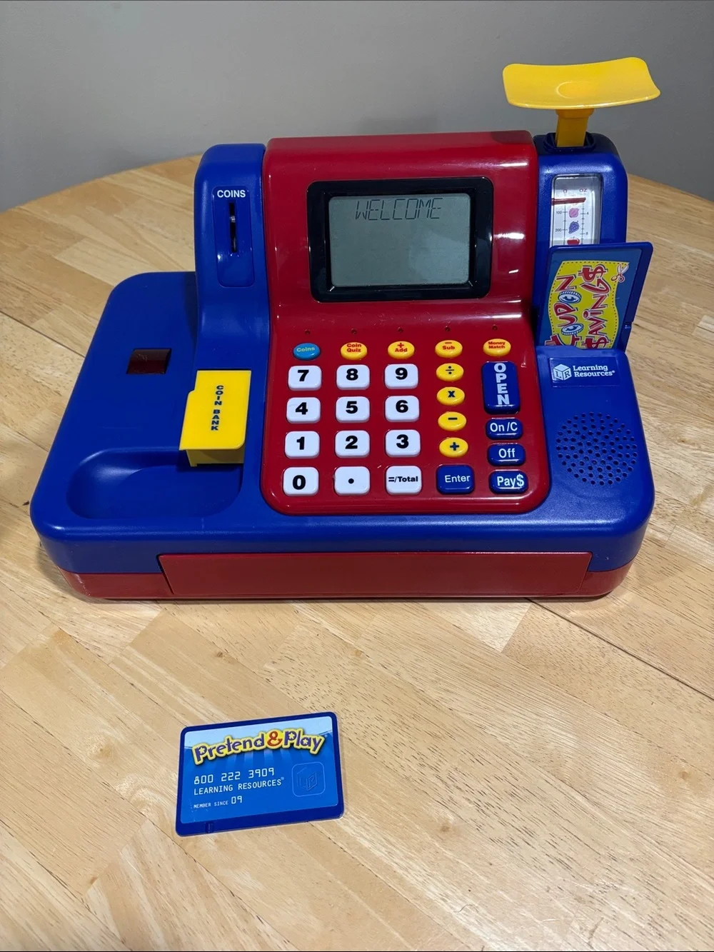 Learning resources.  Kids Play Cash Register Toy